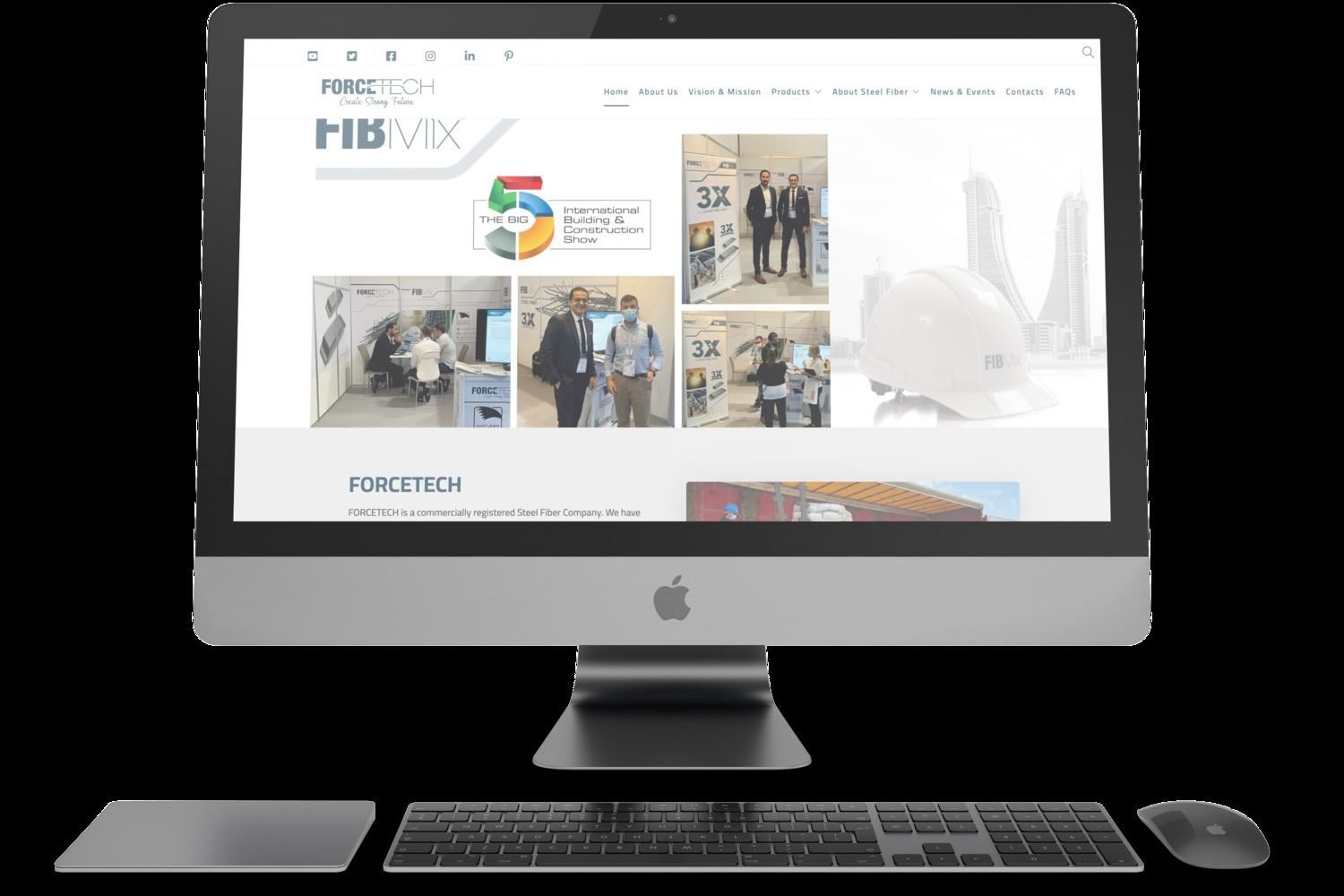 Front view 5K iMac mockup